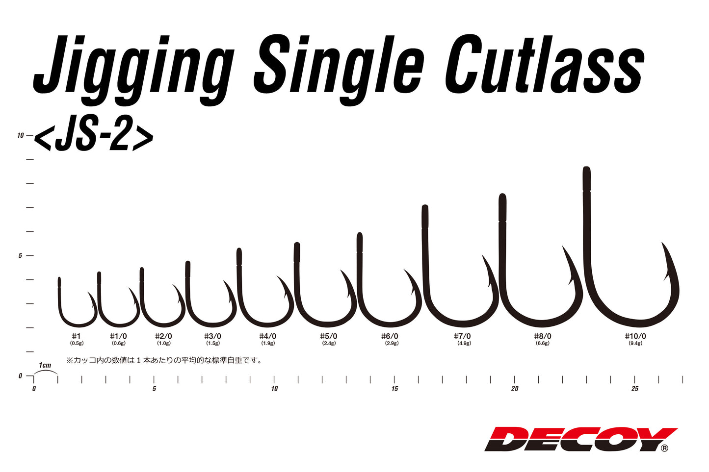 Decoy Jigging Single Cutlass (JS-2)